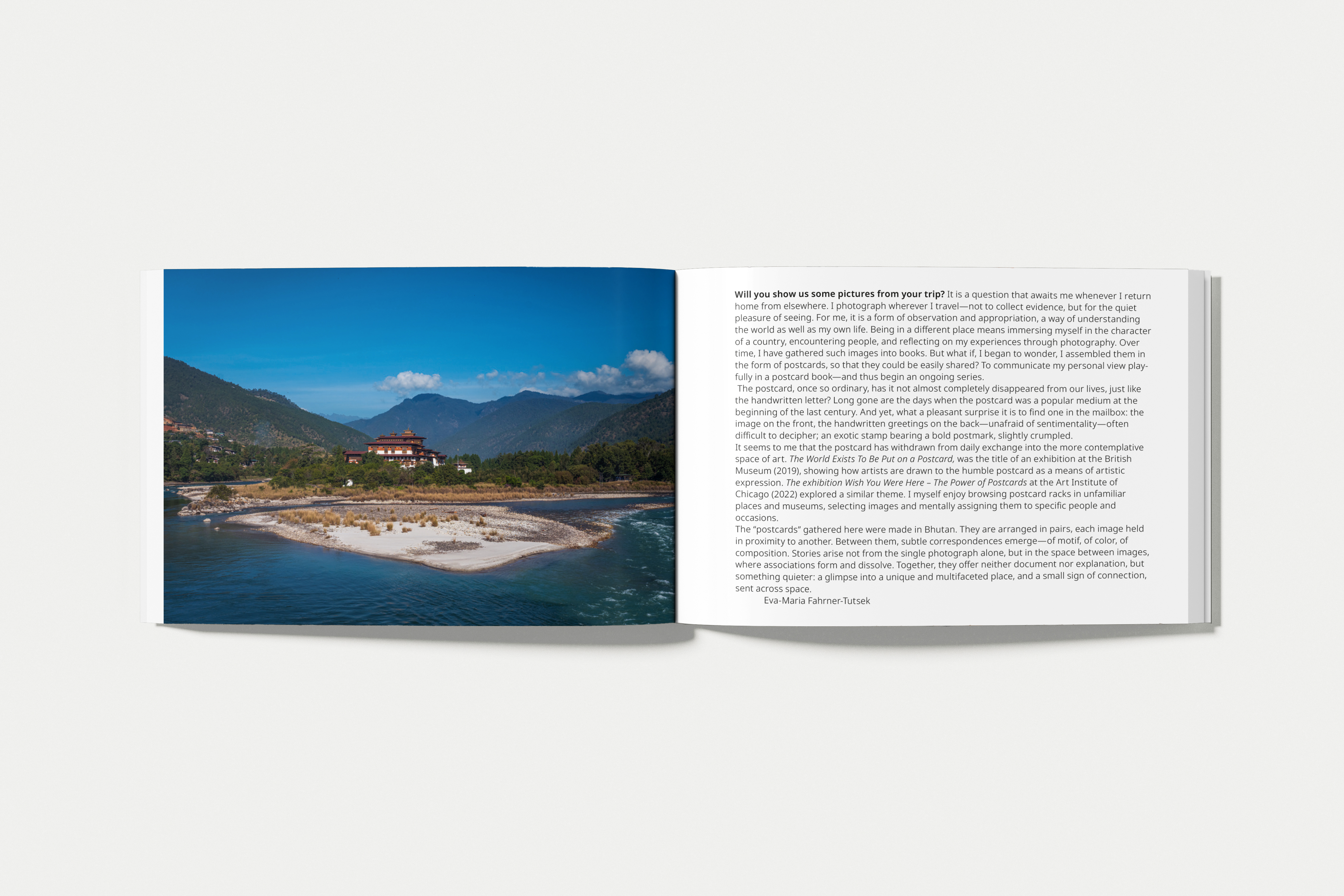 THE MONK AND THE TIGER. Postcards from Bhutan