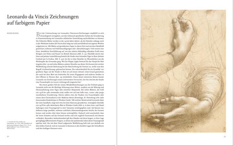 LEONARDO / DÜRER - Meisterzeichnungen der Renaissance auf farbigem Grund