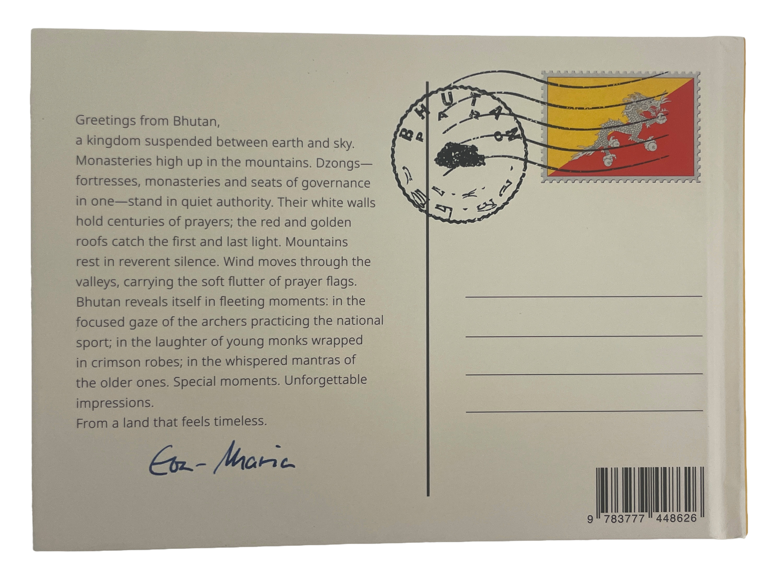 THE MONK AND THE TIGER. Postcards from Bhutan