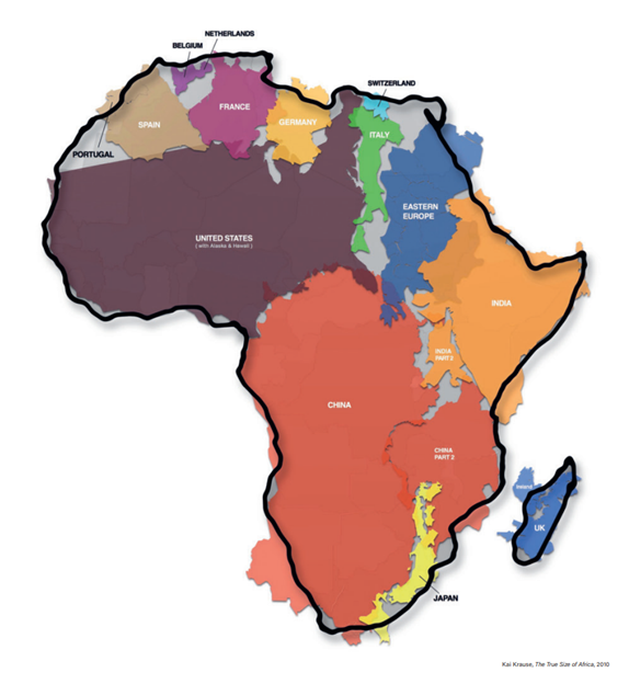 The True Size of Africa